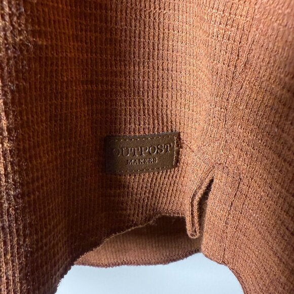 NWT Men’s Large The Buckle Outpost Makers Trill Thermal Henley Cinammon - Picture 4 of 5